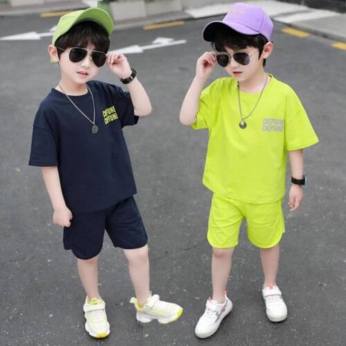Summer Infant Newborn Baby Boy Clothes Children Clothing Set for Boy Kids T-Shirt Shorts 2PCS Outfits Cotton Casual Clothes 4 8Y