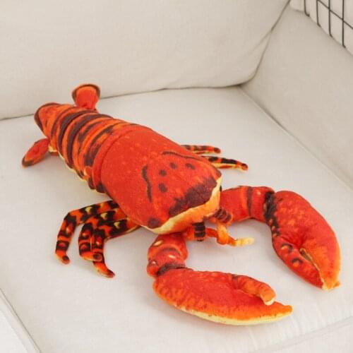 Lovely cartoon lobster plush toy about 45cm red lobster soft doll kids toy birthday gift b2855