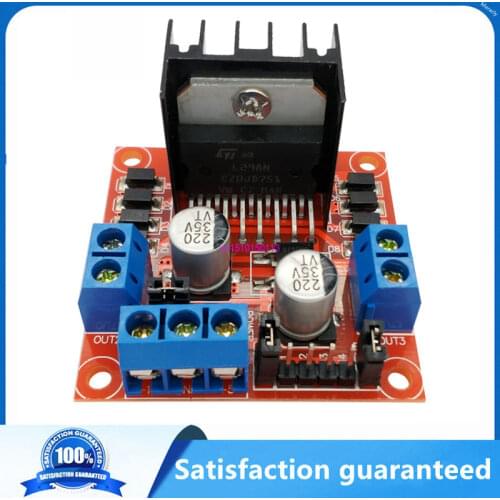 1PCS New Dual H Bridge DC Stepper Motor Drive Controller Board Module L298N for Arduino smart car robot