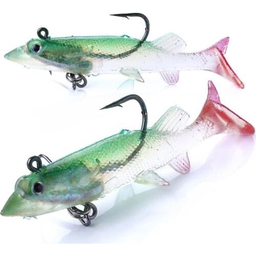 1pcs 10cm 20g Soft Lure Wobblers Artificial Bait Silicone Fishing Lure Sea Bass Carp Fishing Jig Lures Tackle