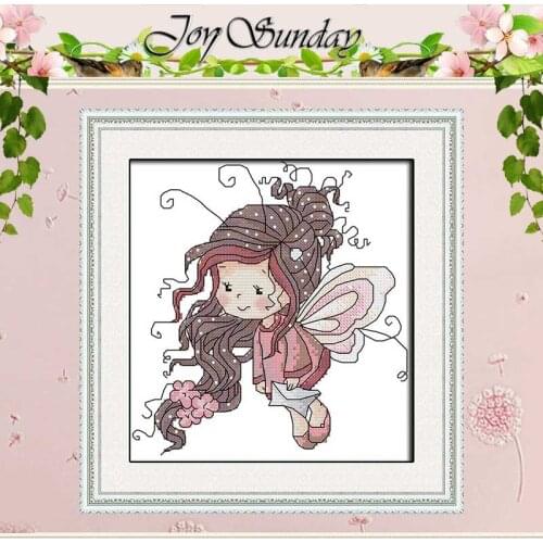 Butterfly Fairy Girl patterns Counted Cross Stitch 11CT 14CT Cross Stitch Set Wholesale Cross-stitch Kit Embroidery Needlework