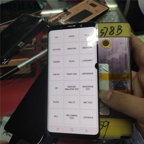 Have a point AMOLED Test For Samsung Galaxy S9 G960 G960f Defect Lcd Display Touch Screen Digitizer With Spot G960 G960F