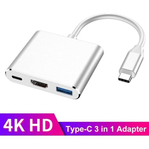 Type-c to hdmi three-in-one conversion phone to hdmi/USB3.0/PD Support 4k support switch converter