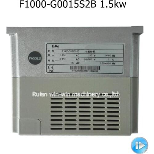F1000-G0015S2B 1.5kw 50 60 HZ EURA inverters converters for film blowing machine