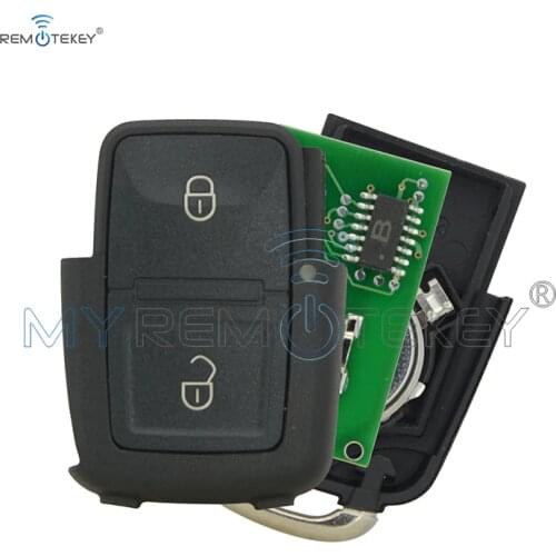 Remtekey 1j0 959 753 N Remote Control Key Fob 2 Button 433mhz With Electronics 1j0959753n For Volkswagen Vw Passat Golk Mk4