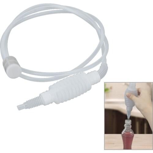 Hand Hop Knead Siphon Filter Beer Chiller Brewing Siphon Hose Wine Beer Making Tool 2M Food Grade Plastic For Beer Homebrew