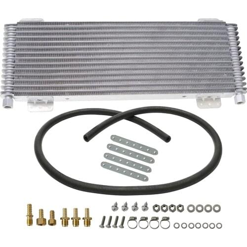 Heavy Duty Transmission Oil Cooler Low Pressure Drop LPD47391 with Mounting Hardware Cooling Protection Accessories