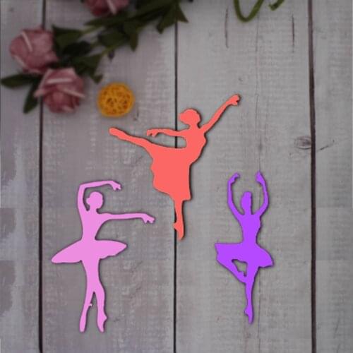 Three dancing ballerinas Metal Cutting Dies New for Craft Dies Scrapbooking for Card Making Album Embossing Paper Stencil Decor