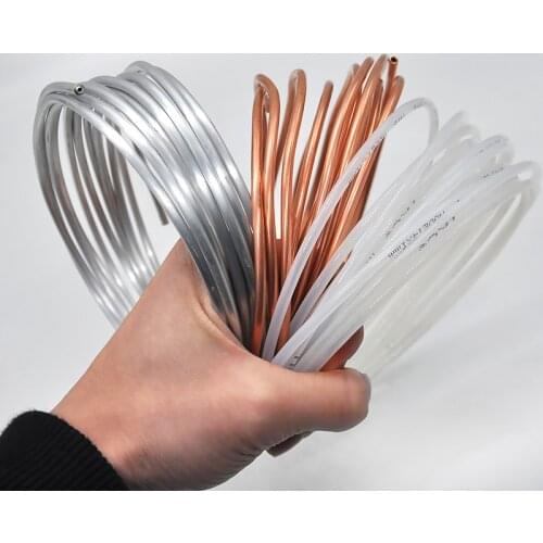 1Meter 4/6/8mm Lubricating Oil Pipe Copper, Aluminum, Nylon Tube Machine Oil Tubing Lathes Lubricate Oil Delivery Pipe