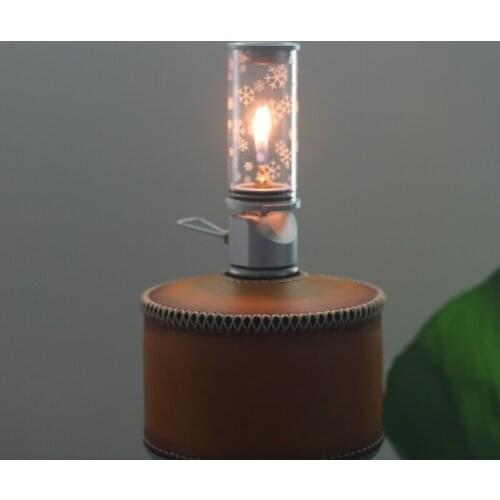 Camping Hiking Gas Lantern Christmas snow light Outdoor Camping Lamp Ultralight Portable Gas Lamp Tent Night Lights1