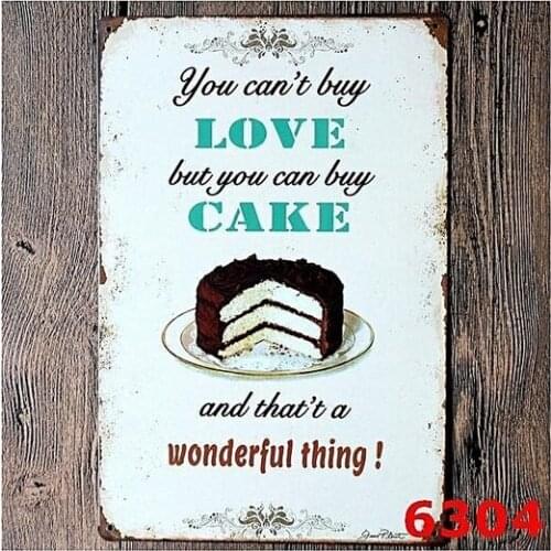 Generic 1 Pcs Vintage Food Metal Poster Wall Decor Tin Sign Rustic Plaque Bar Cafe House Home Decor