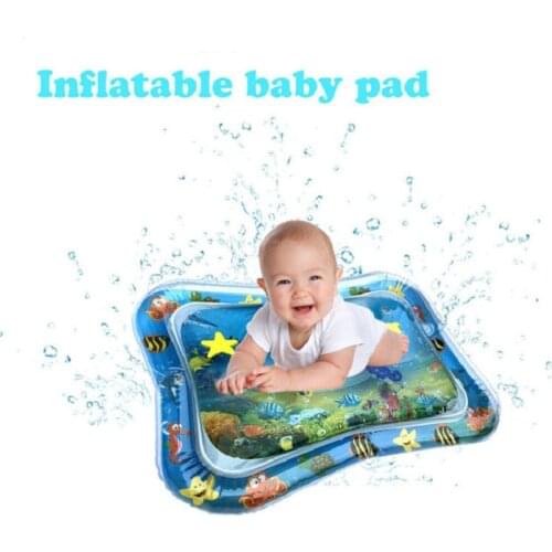 Water Pad Baby Kids Summer Swimming Beach Activity Inflatable Tummy Time Toys PVC Seaworld Baby Carpet Mat