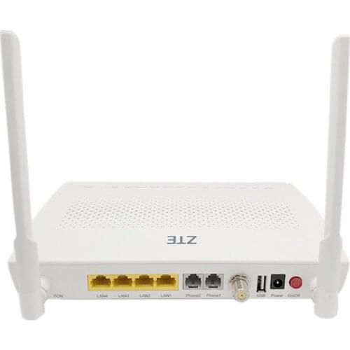 High performance zte onu F668 4GE 2 PONTS 4pon gpon onu catv onu pon wifi