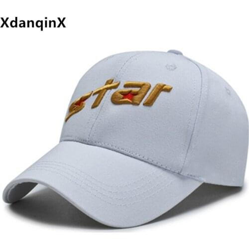 XdanqinX Women hat Letter embroidery baseball caps couple hats mens cotton casual sports cap snapback cap adjustable brands cap