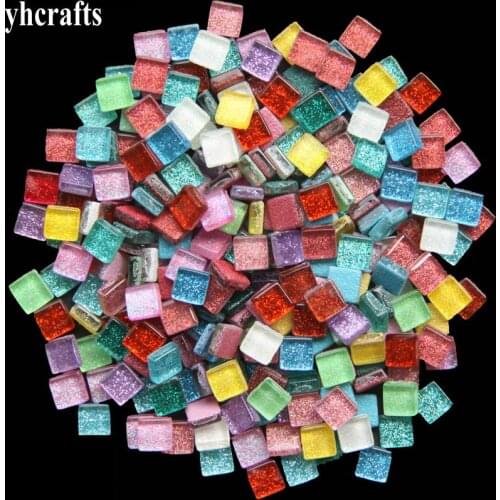 1000PCS/1000Gram/LotMix 1cm glitter mosaic beads Mosaic art Marble mosaic Craft material Handmade hobby Adult DIY Wholesale OEM