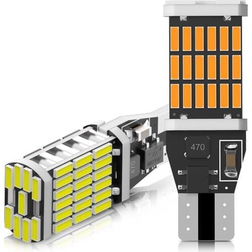 2x Car Signal Light T15 W16W LED Bulb T10 W5W 4014 LED Lights Canbus No error High Power White DC 12V Reverse Back Parking Lamps