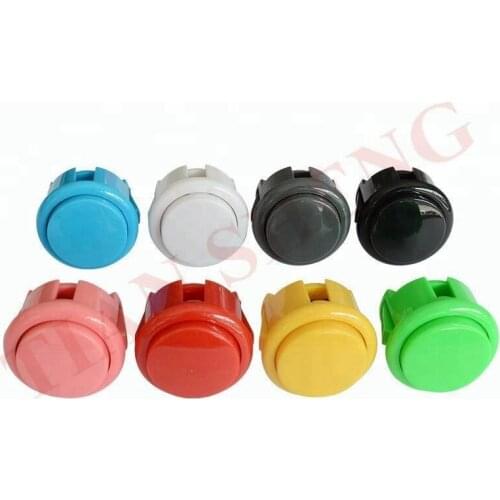20pcs/lot 30mm Arcade Push Button Switch Built-in Micro Switch Perfect Replace SANWA OBSF-30 OBSN-30 OBSC-30 Push buttons