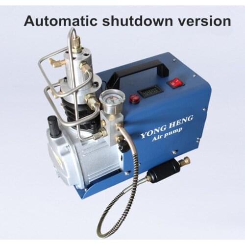 Auto-Stop Air Compressor 30 MPA 4500 PSI 300Bar 220 V Electrical High Pressure PCP Rifle Refilling Air Pump Water Cooling Airgun
