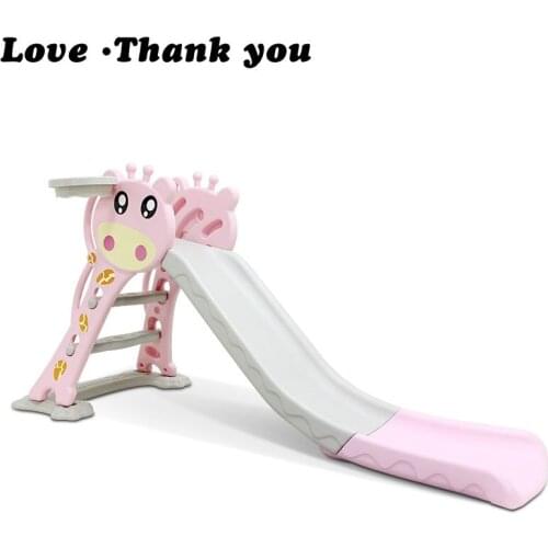 Children slide Childrens home indoor birthday toys with widening, lengthening, thickening and folding a small slide