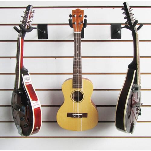 3pcs Slot Plate Guitar Hanger Kit Ukulele Clamp Stand Hook Holder for Musical Instrument Shop Bar Display Bass Violin Mandolin