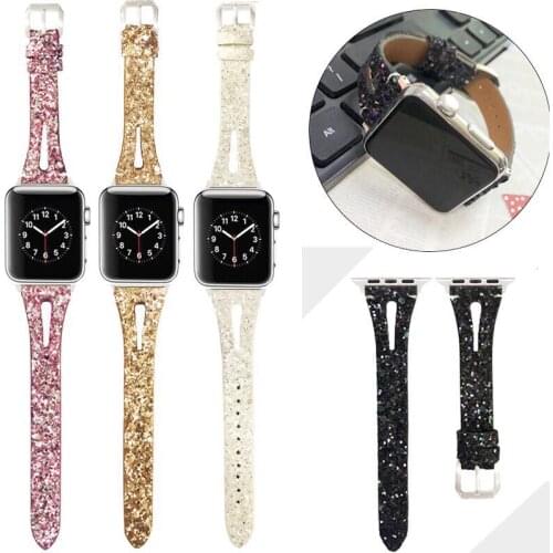 High quality Leather loop for apple Watch strap 44mm 40mm Strap Single Tour band for Apple watch 38mm 42mm Series 1 2 3 4 5 6