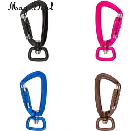 MagiDeal Outdoor Auto Self Locking Carabiner Keychain Climb Backpack Hook for Outdoor Camping Climbing Fishing Traveling Accesor