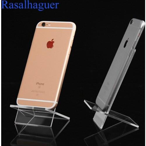 Fashion Hot Sale Clear Acrylic 1 Layer Cross Ornaments Display Shelf Mobile Cellphone Wallet Sun Glasses Rack Jewelry Display