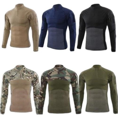 Long Sleeve Men And Women Outdoor Camping T-Shirt Tactical Shirt Camouflage Hunting