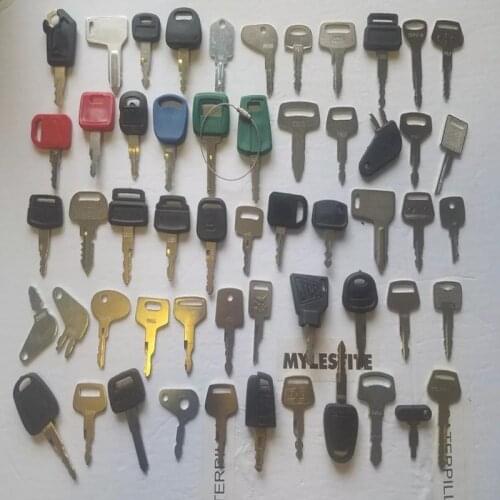 Set Of 55 Heavy Equipment Key for Caterpillar Kubota Komatsu John Deere JCB Cat Bobcat Doosan Deawoo Volvo Hitachi