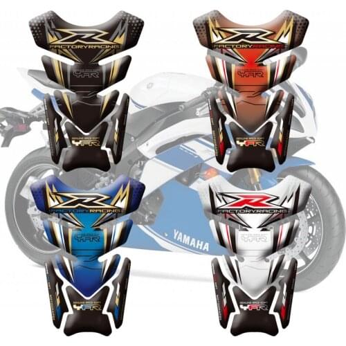 New 3D Motorcycle Tank Pad Protector Decal Sticker Case Tankp Stickers Fishbone Protective Decals For Yamaha YZF R1 R6