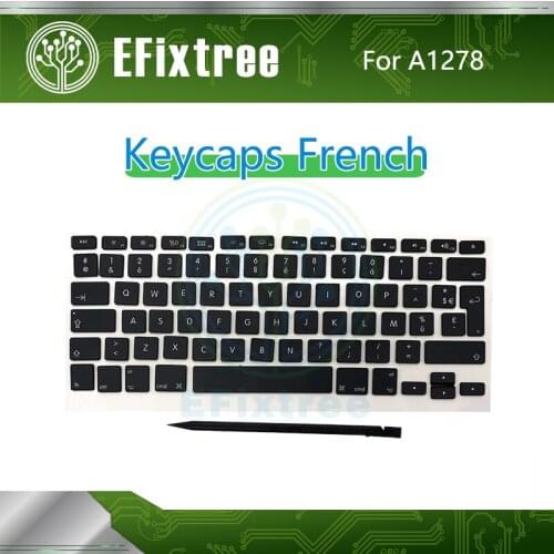 New Set Keys French FR Keyboard For Macbook Pro 13'' 15'' A1278 A1286 A1297 Key Caps Keycap 2009 2010 2011 2012 AP02 AP04