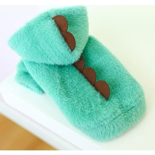Pet Clothes Funny Dinosaur Cat Costume Winter Warm Dog Clothing Pet Hoodies Sweater Coat for Small Puppy Dog Cat Plush Outfit