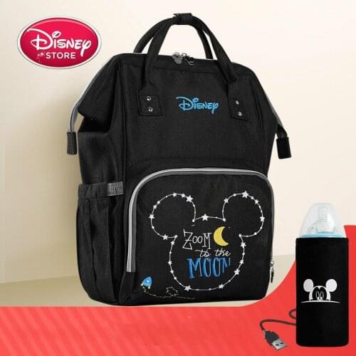 Genuine Disney Multifunctional Large Capacity Mommy Bag Maternal and Child Bag Mommy Fashion Outing Backpack