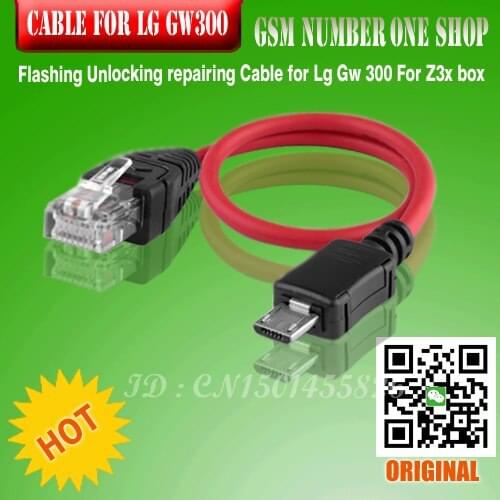 Original Flashing Unlocking repairing Cable for Lg Gw 300 (Cable for LG GW300)+ Free Shipping