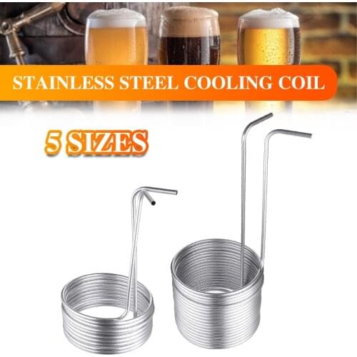 5 Sizes Stainless Steel Immersion Wort Chiller Tube For Home Brewing Super Efficient Wort Chiller Home Wine Making Machine Part