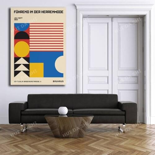 Bauhaus Poster, Sütterlin Badenerstrasse, Ausstellung, Digital Print, Minimalistic Printable Art, Modernist Bedroom Decor