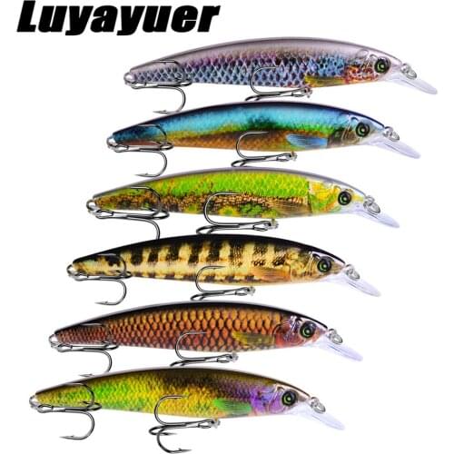 Minnow Fishing Lure 11.3cm/14g 3D Eyes Crankbait Wobblers Artificial Plastic Hard Bait Peche Fishing Tackle