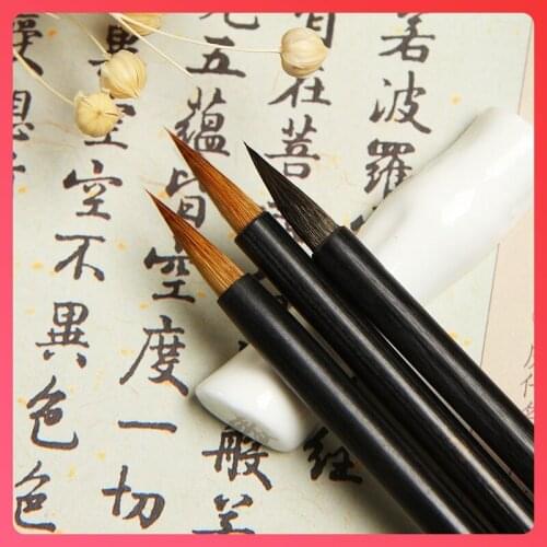 Huzhou Calligraphy Pen Weasel Hair Painting Brush Beginner Adult Small Regular Script Special Calligraphy Brush Caligrafia