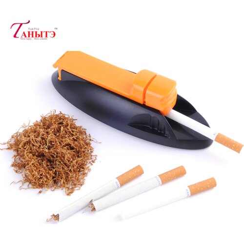 8MM Manual Cigarette Rolling Machine Single Tube Filling Roller Gift for Men Tobacco Maker for 8MM Tubes Smoking Accessories