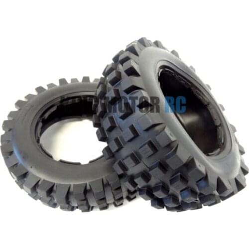 King Motor Front T1000 Knobby Tires Fits HPI ajia 5T 5SC Rovan Desert Truck