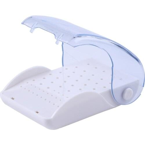 Dental Plastic Bur Box 60 Holes Drill Placement Box Oral Care Dental Tools