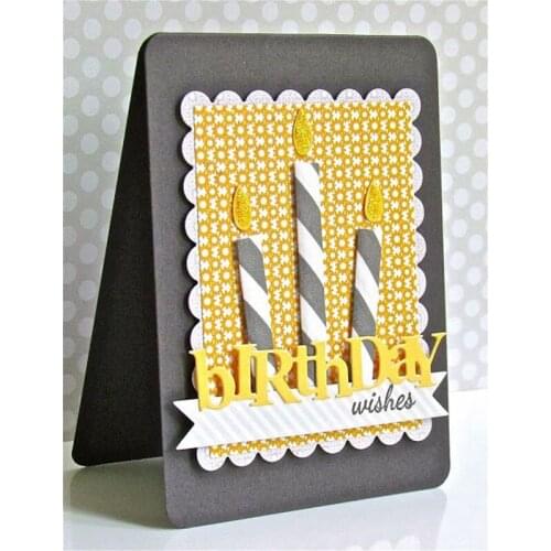 Letters Metal Die Cuts Cutting Dies happy birthday pattern For DIY Scrapbooking Embossing Photo Album Paper party manual Cards