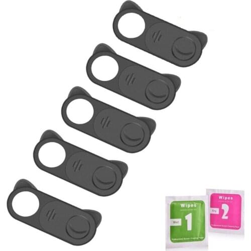 R58A Universal Anti-peep Webcam Covers, 2/3/5pcs Shutter Sliding Stickers ABS Material for Smart Phones, PCs & Computers