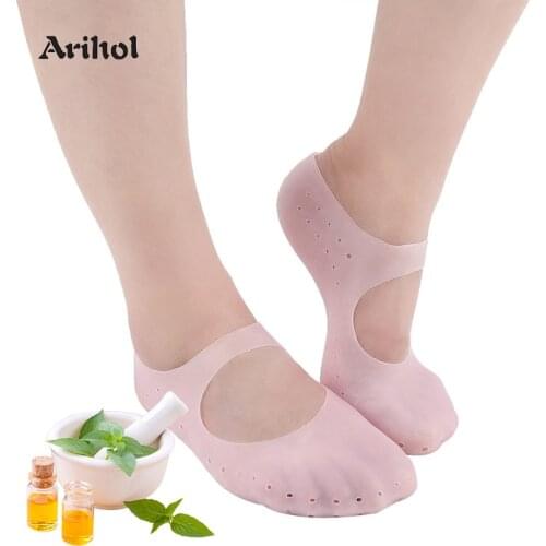 Moisturizing Gel Socks Prevents Dry Crack Feet Heel Foot Sleeve Relieve Plantar Fasciitis Pain Heel Bone Spur Pain Day & Night