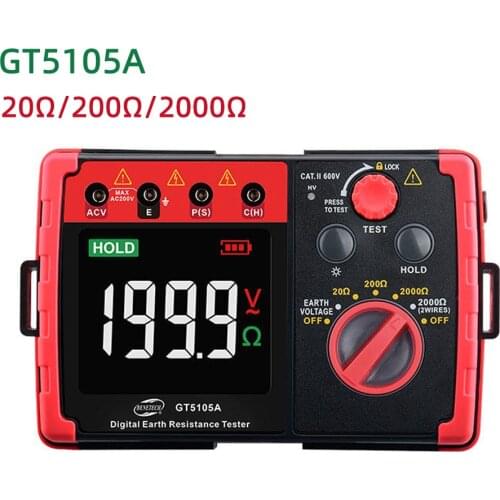 High precision GT5105A digital resistance tester megohmmeter grounding resistance voltage tester megohmmeter voltmeter