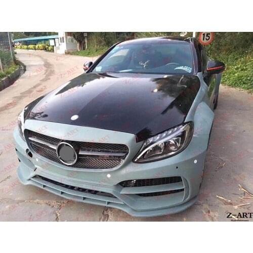 Z-ART wide body kit for C63 AMG Coupe 2015-2019 tuning body kit for W205 C63 2 door wide body kit retrofit body kit