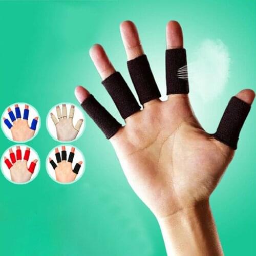 4 Colors / 10 Pcs Finger Protect Guard Toms Hug Brand Elastic Basketball Soccer Volleyball Finger Sports Protection Tools