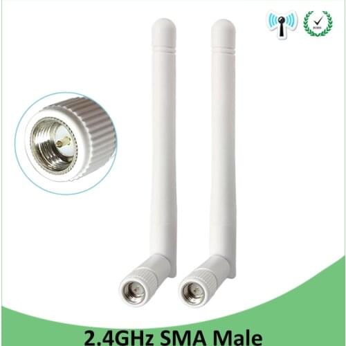 5pcs 2.4GHz WIFI Antenna 2dBi-3dbi Aerial SMA Male connector wi fi antena 2.4 ghz antenne wi-fi for Wireless Router antenas