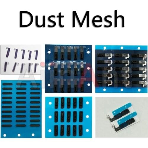 50 Piece For iPhone 6 6s 7 8 Plus X Xs Max 5 5s 5c Screen Earpiece ANTI-DUST MESH WITH BRACKET Network Adhesive Replacement