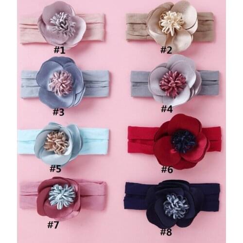 8colors Baby Hair Accessories 2020 NEW Headband No Trace Childrens Sunflower Elastic Hair Band Headdress Little Princess